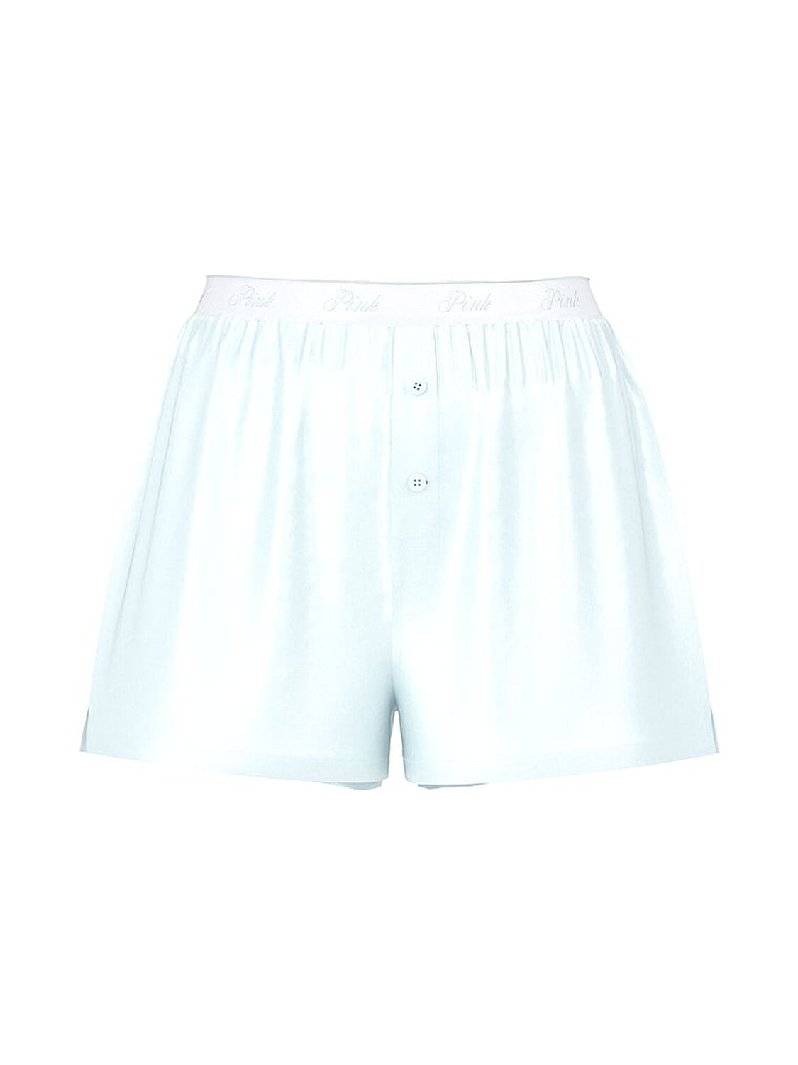 vs Pink Silky Sleep Boxy Pajama Shorts Spray Blue 3 of 3 