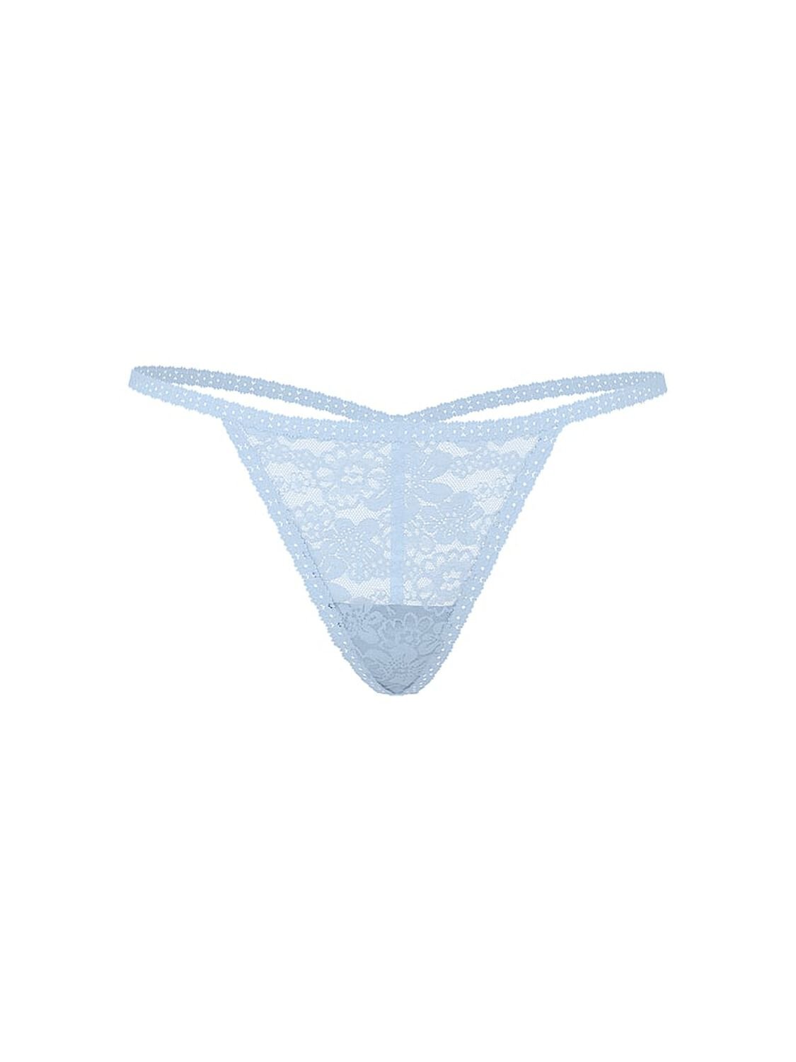 vs Pink Wink V-String Panty Icy Blue 1 of 2 