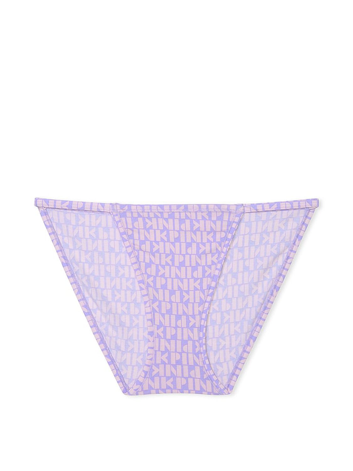 vs Pink Cotton String Bikini Panty Purple Cloud Pink Logo Print 3 of 3 