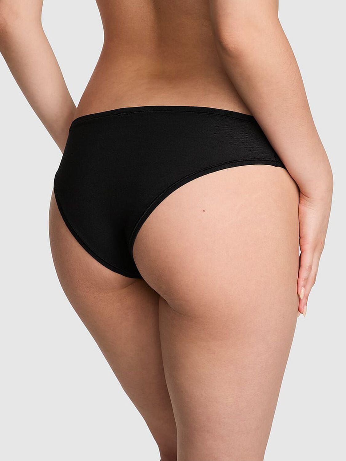 pink Pink Cotton Cheeky Panty Pure Black 2 of 3 