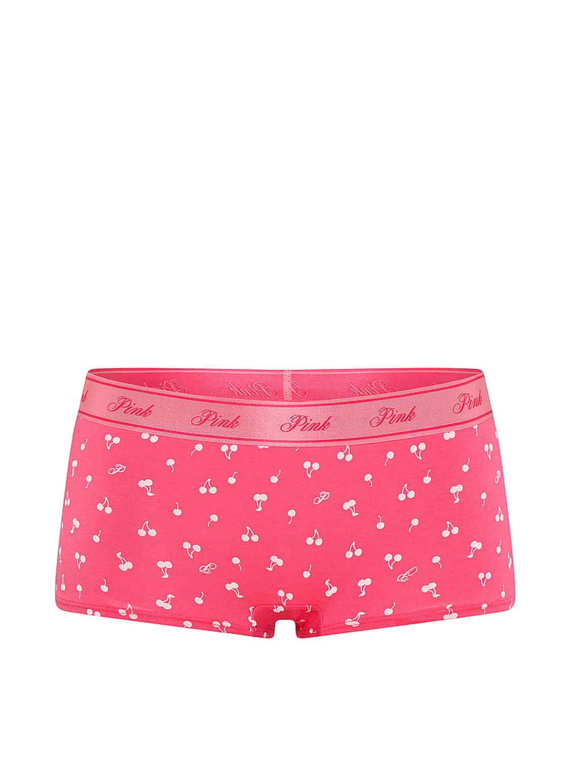 vs Pink Logo Cotton Boyshort Panty Love Me Pink Cherry 3 of 3 