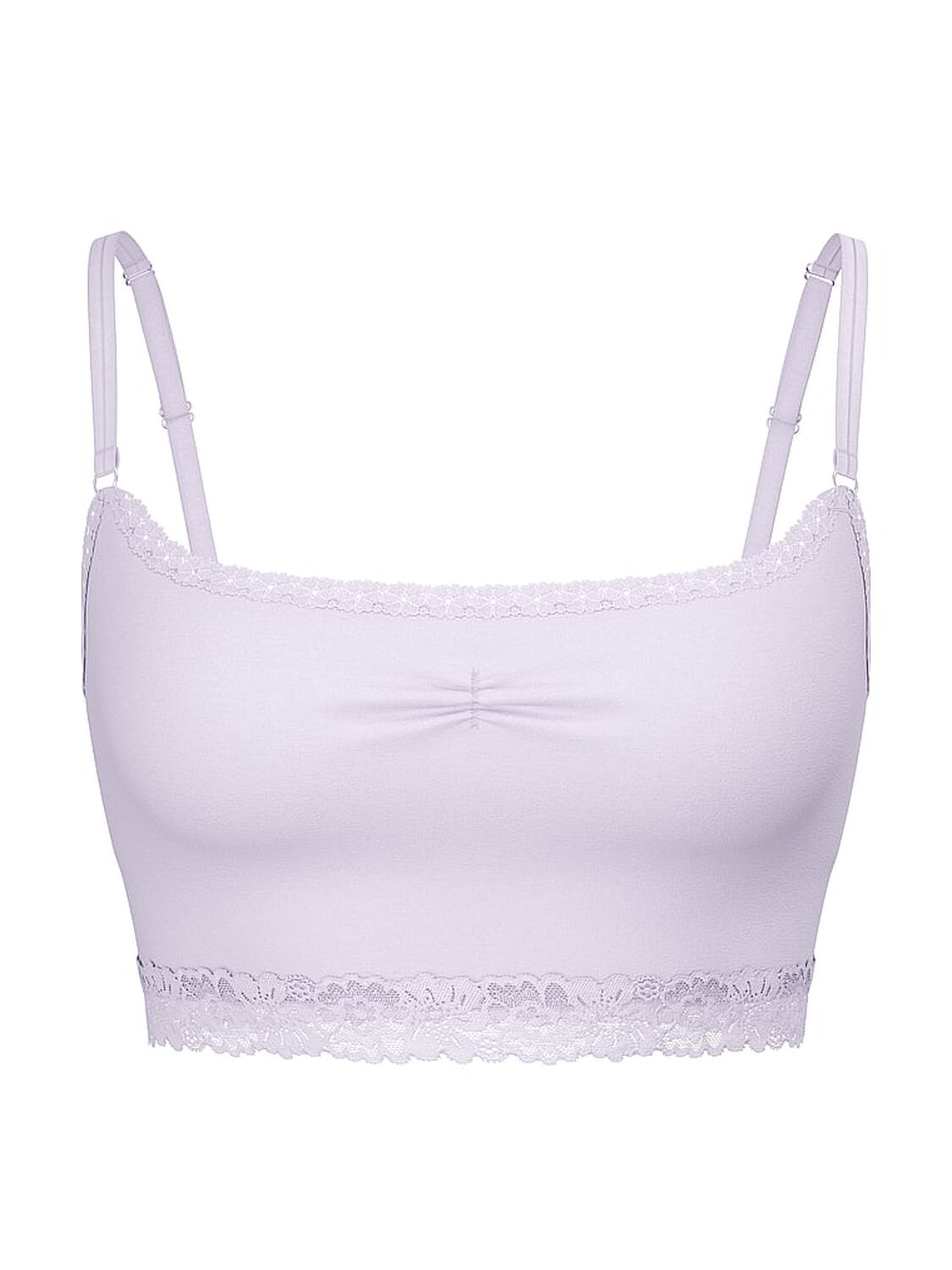 vs Pink Bralettes & Bra Tops Cotton Dorm Lightly Lined Bralette Purple Whisper 3 of 3 