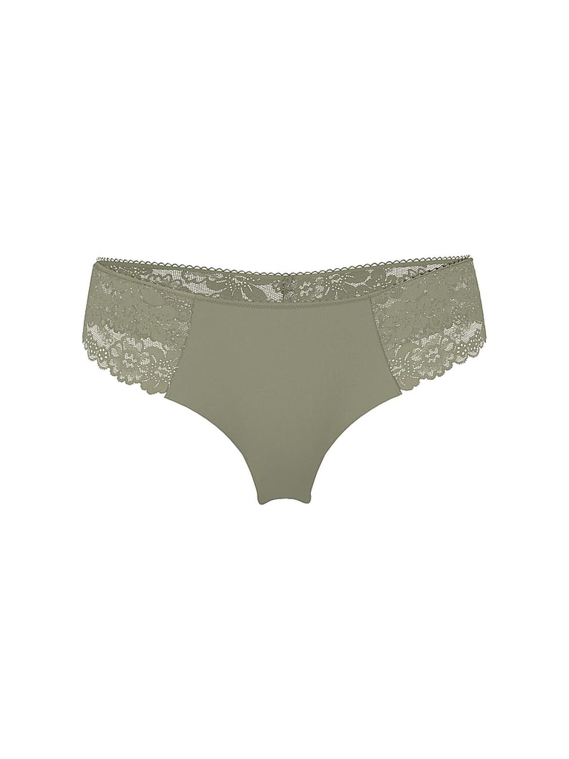 vs Pink No-Show Thong Panty Slate Green 3 of 3 