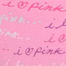 No-Show Thong Panty, Pink Lollipop Script Print, swatch