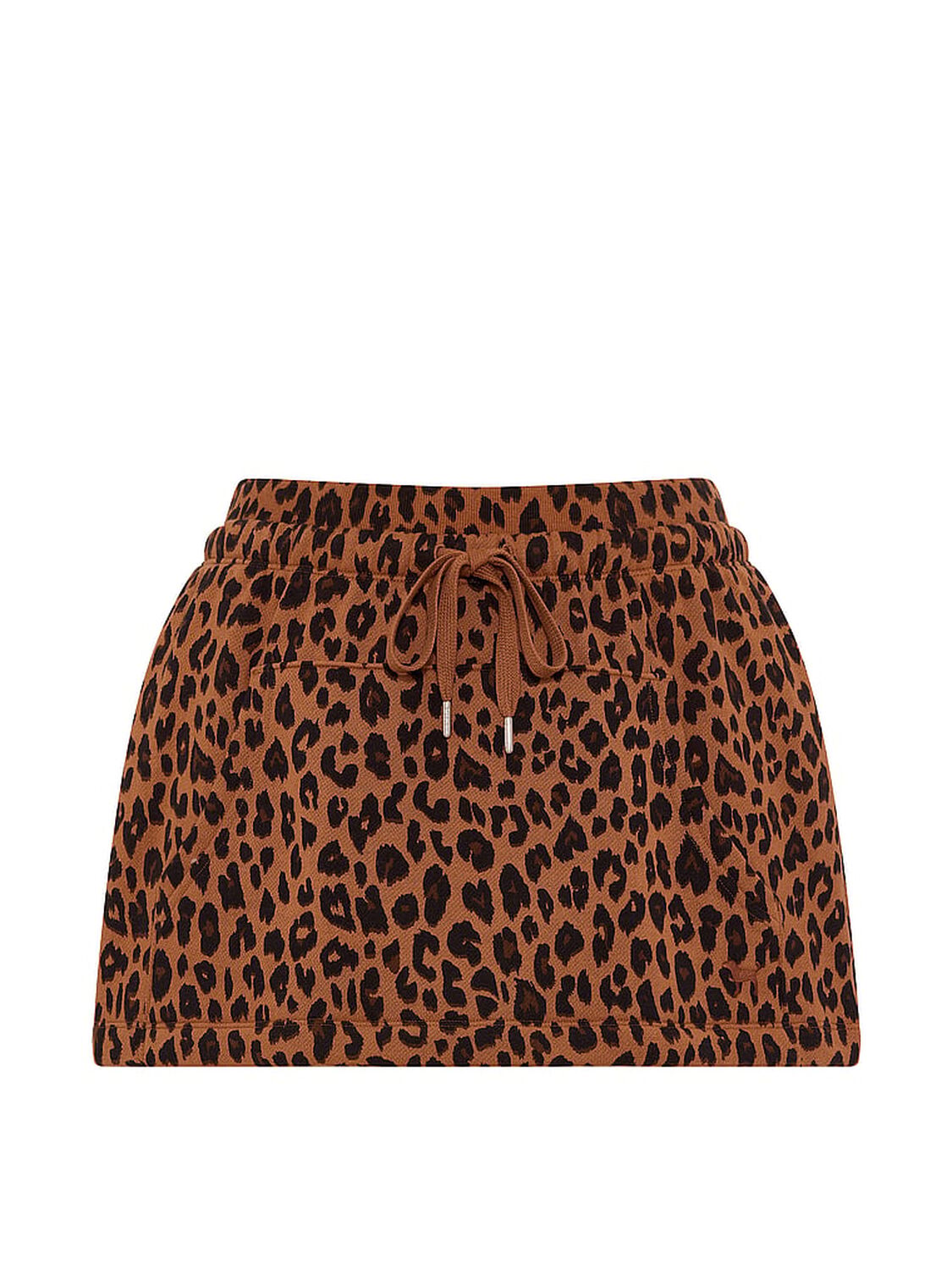 vs Pink Campus Fleece&trade; Front-Pocket Skort Leopard 3 of 3 