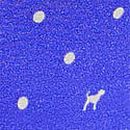No-Show Thong Panty, Ultramarine Blue Dot Dog Print, swatch