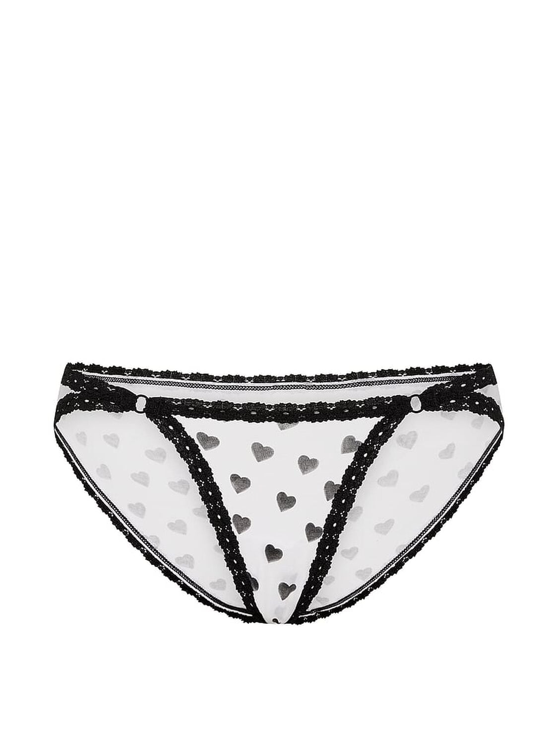 vs Pink Cotton Lace-Trim Low-Rise Cheeky Panty 3 of 3 