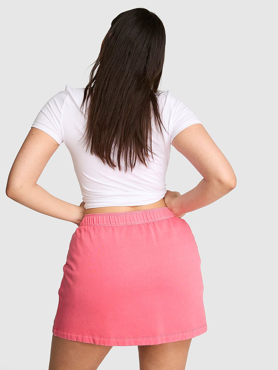 vs Pink Campus Fleece&trade; Skort Vivid Pink 2 of 3 