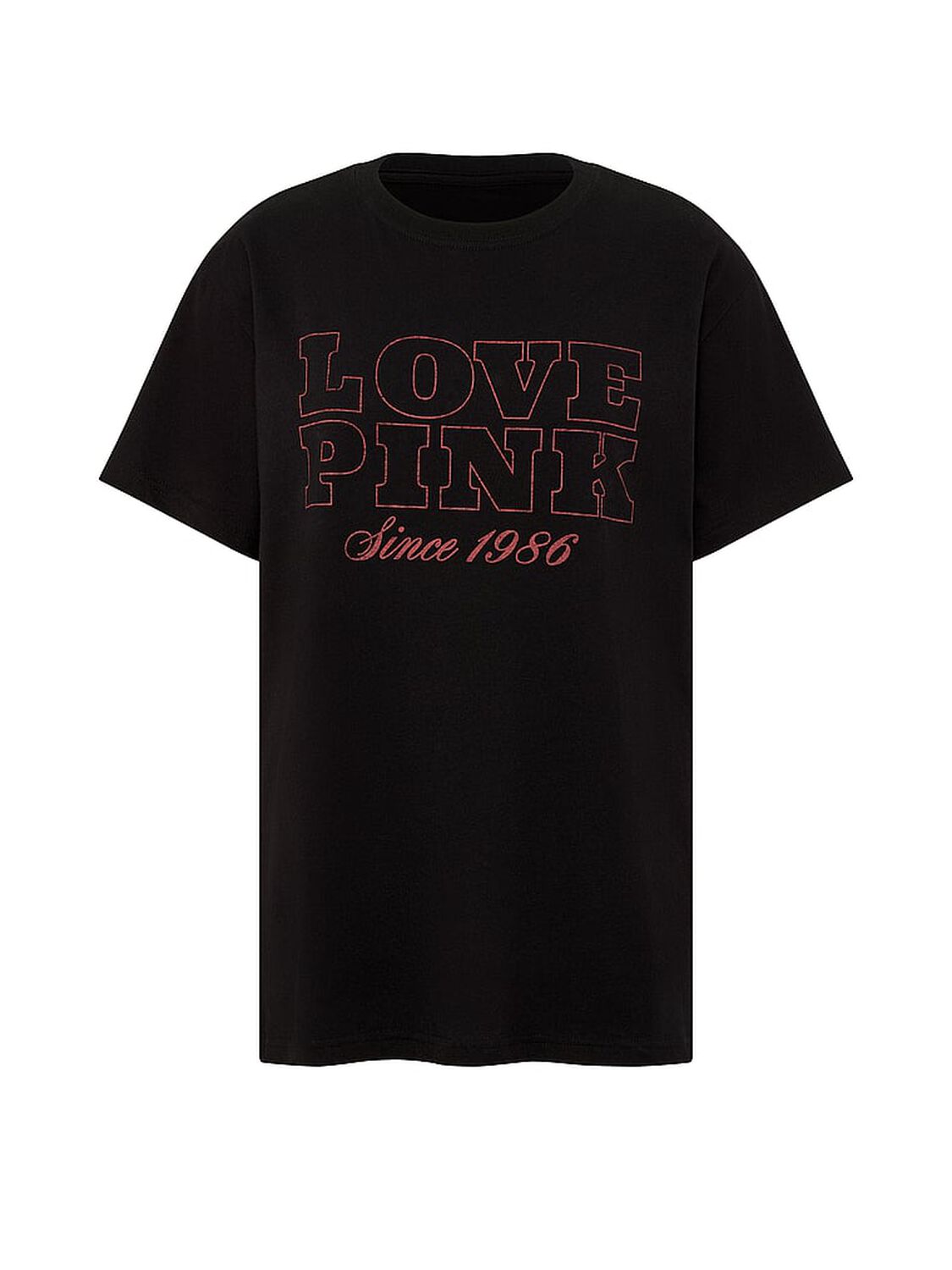 vs Pink Campus Cotton&trade; Tee Pure Black 3 of 4 