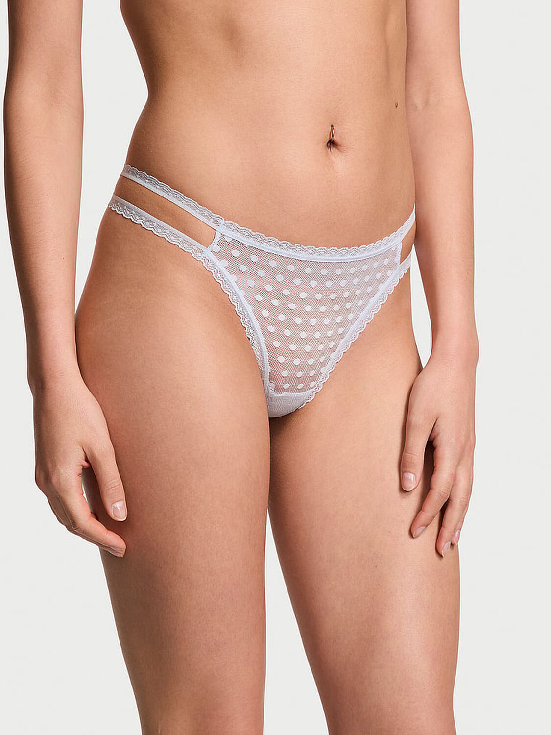 vs Pink Wink Strappy Thong Panty 1 of 3 