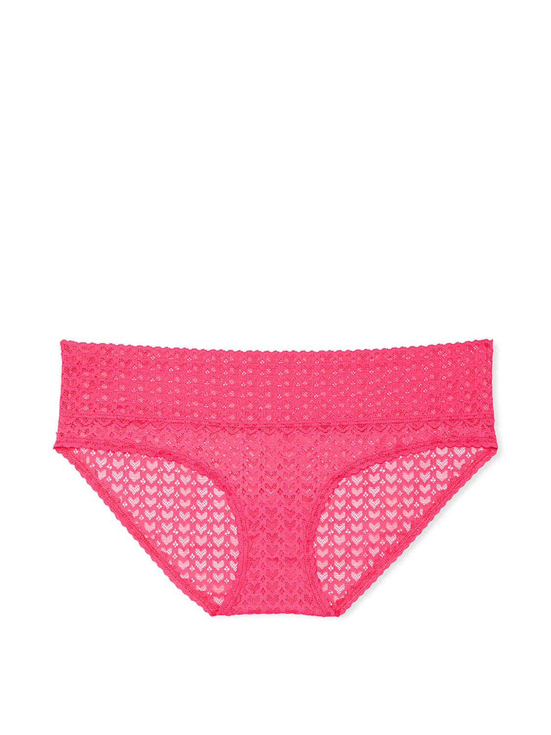 vs Pink Wink Heart Lace Hiphugger Panty Double Bubble 1 of 2 