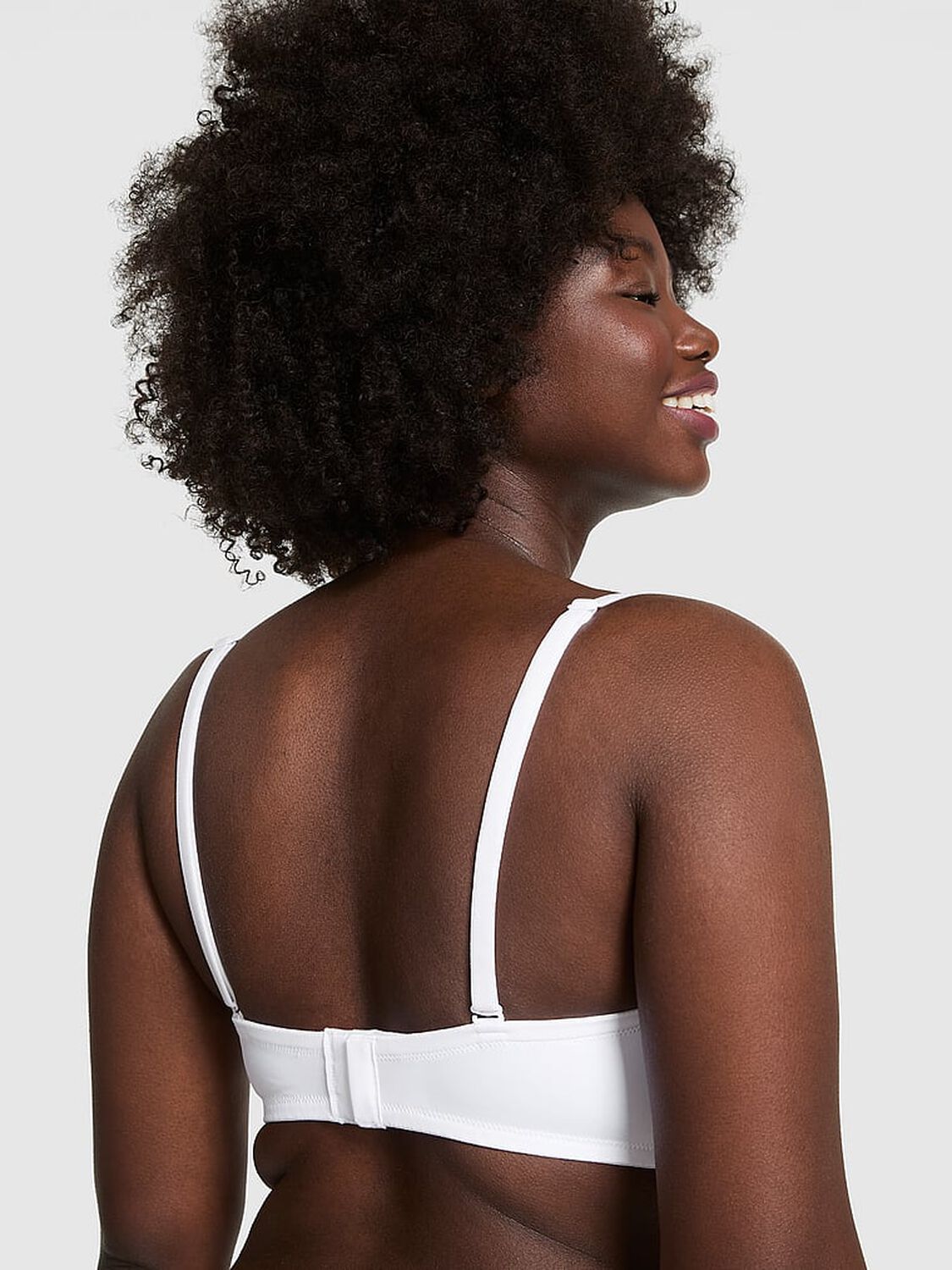 vs Pink Wear Everywhere Wear Everywhere Push-Up Strapless Bra White 2 of 3 