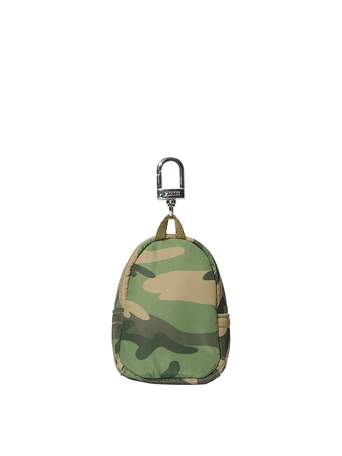 vs Pink Mini Backpack Keychain Charm Green Camo 1 of 2 