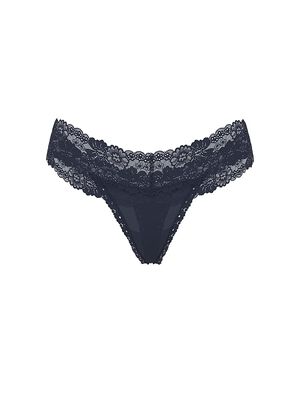 Wink Lace-Trim Thong Panty