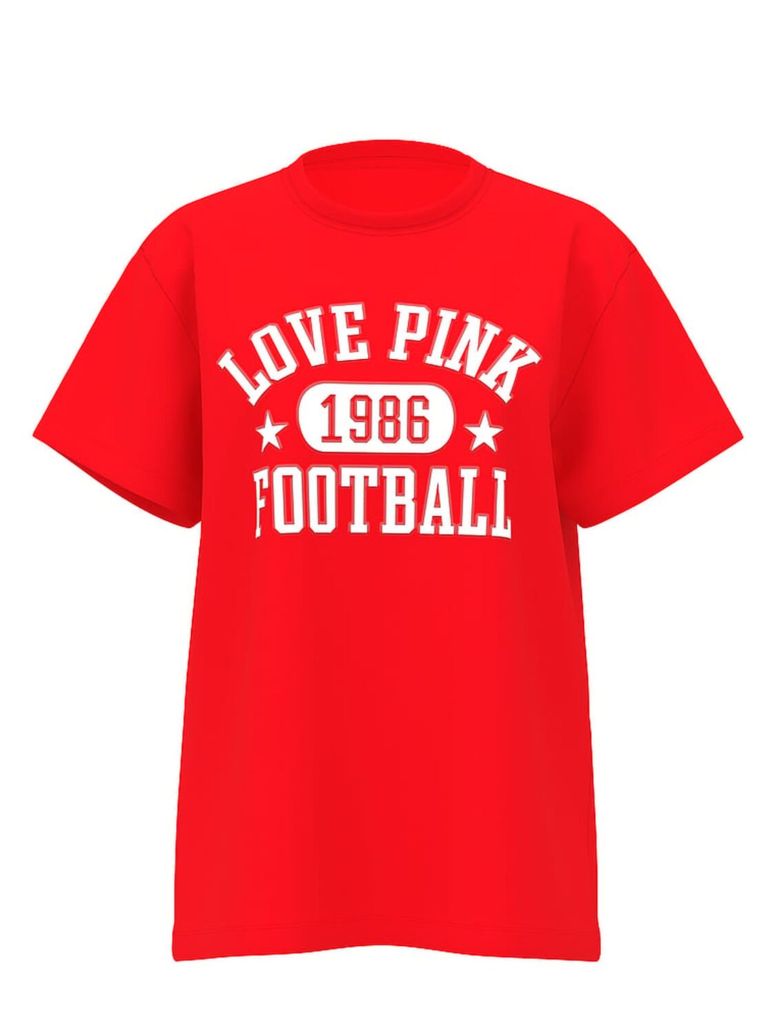 vs Pink Campus Cotton Tee Bright Vermillion Gameday 1 of 2 