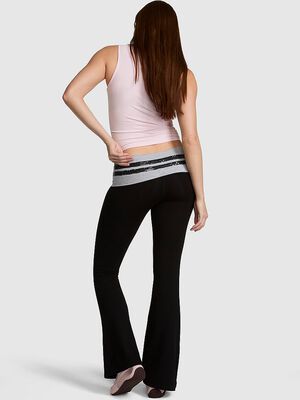 All-Day Cotton&trade; Foldover Flare Leggings