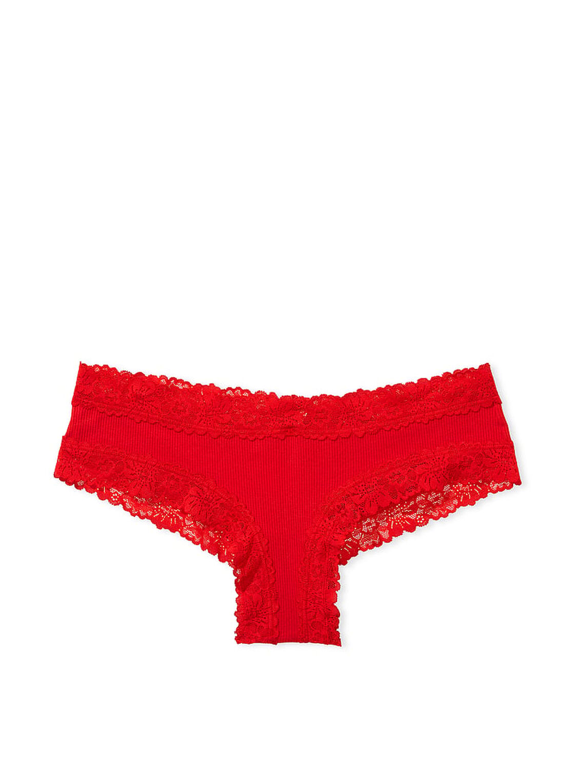 vs Pink Wink Lace-Trim Cheeky Panty Pin Up Red 3 of 3 