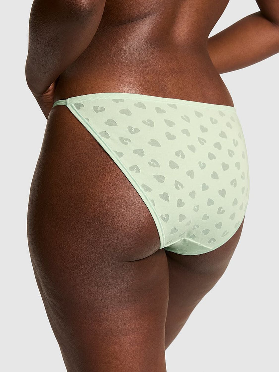 vs Pink Cotton String Bikini Panty Mint 2 of 3 
