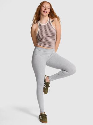 All-Day Cotton Foldover Leggings