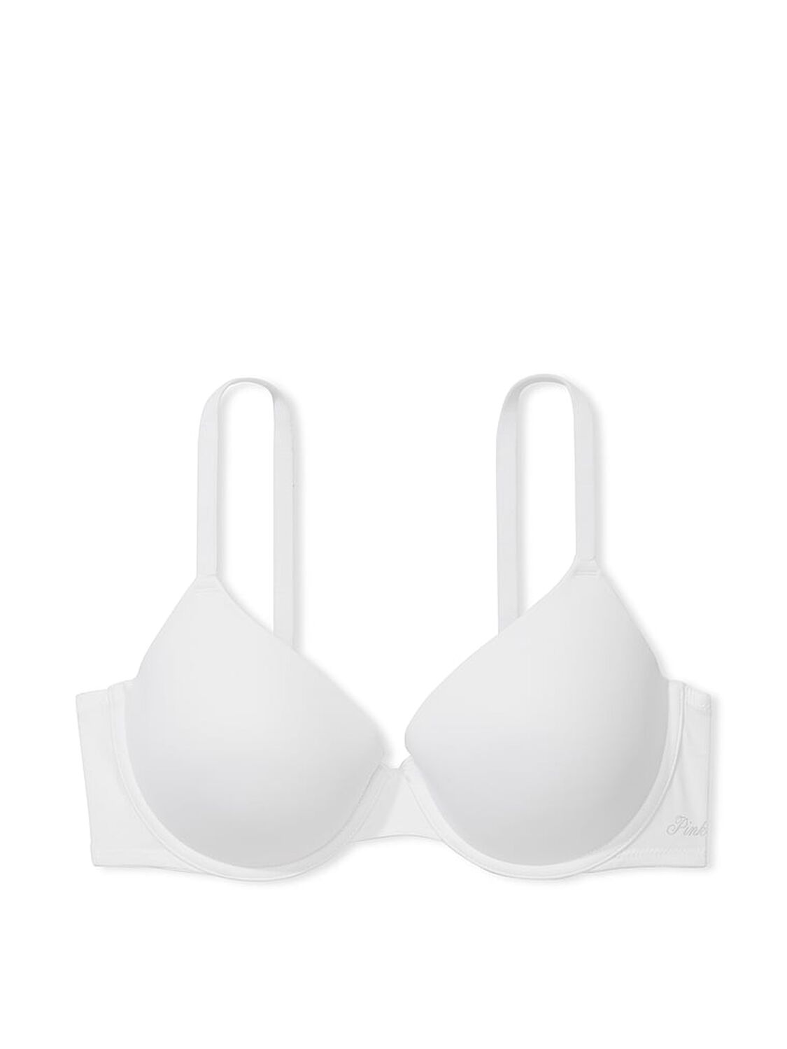 vs Pink Wear Everywhere Wear Everywhere Lightly Lined T-Shirt Bra Optic White 3 of 3 