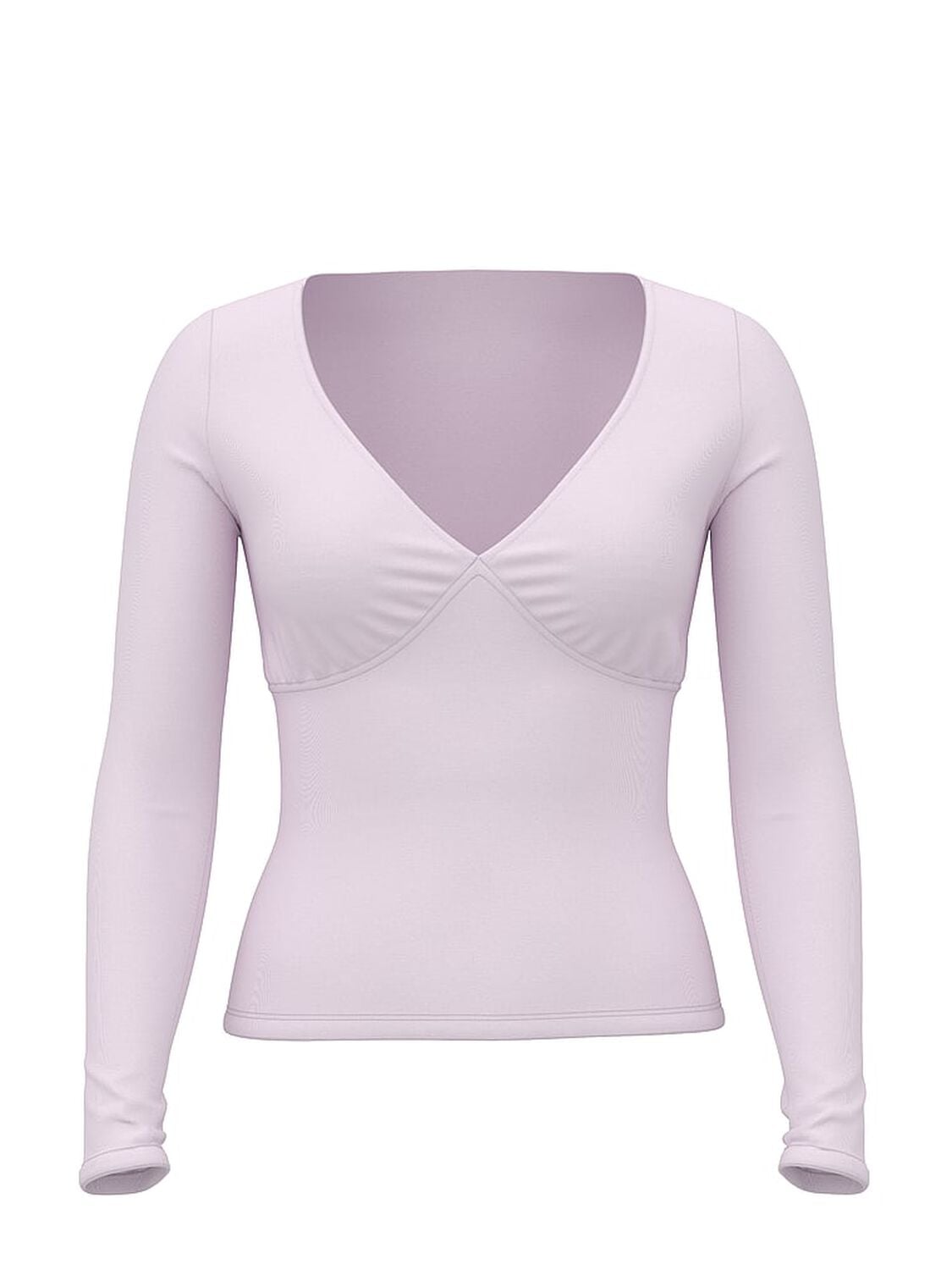 pink Pink Base Stretch Ruched Long-Sleeve Tee Pink Tulip 3 of 3 