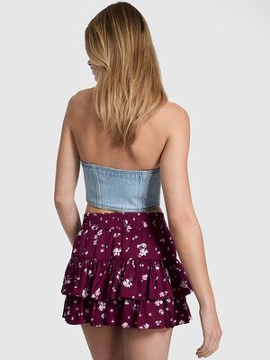 Summer Fling Satin Ruffle Skirt