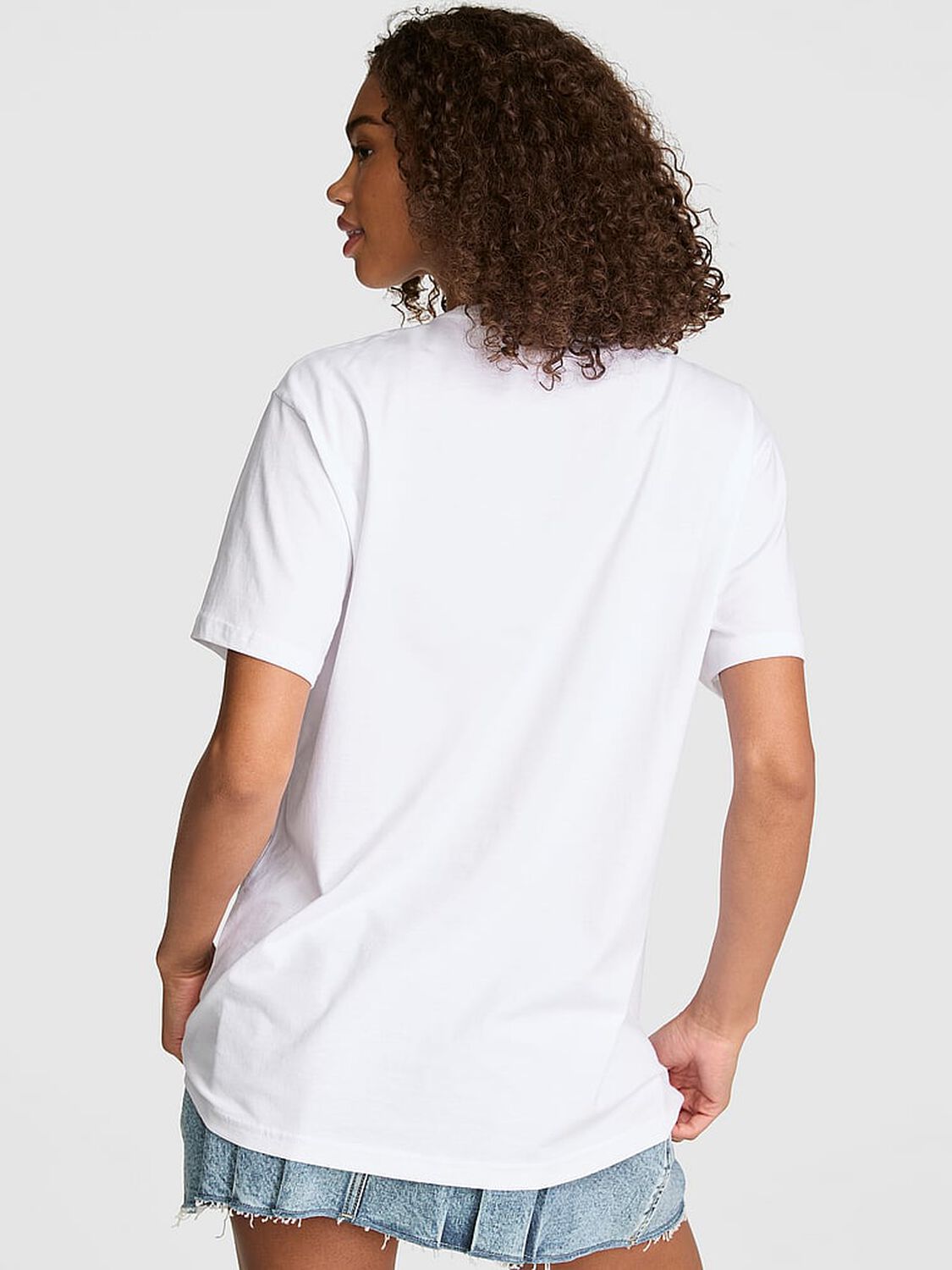 vs Pink Campus Cotton&trade; Tee Vs White 2 of 3 