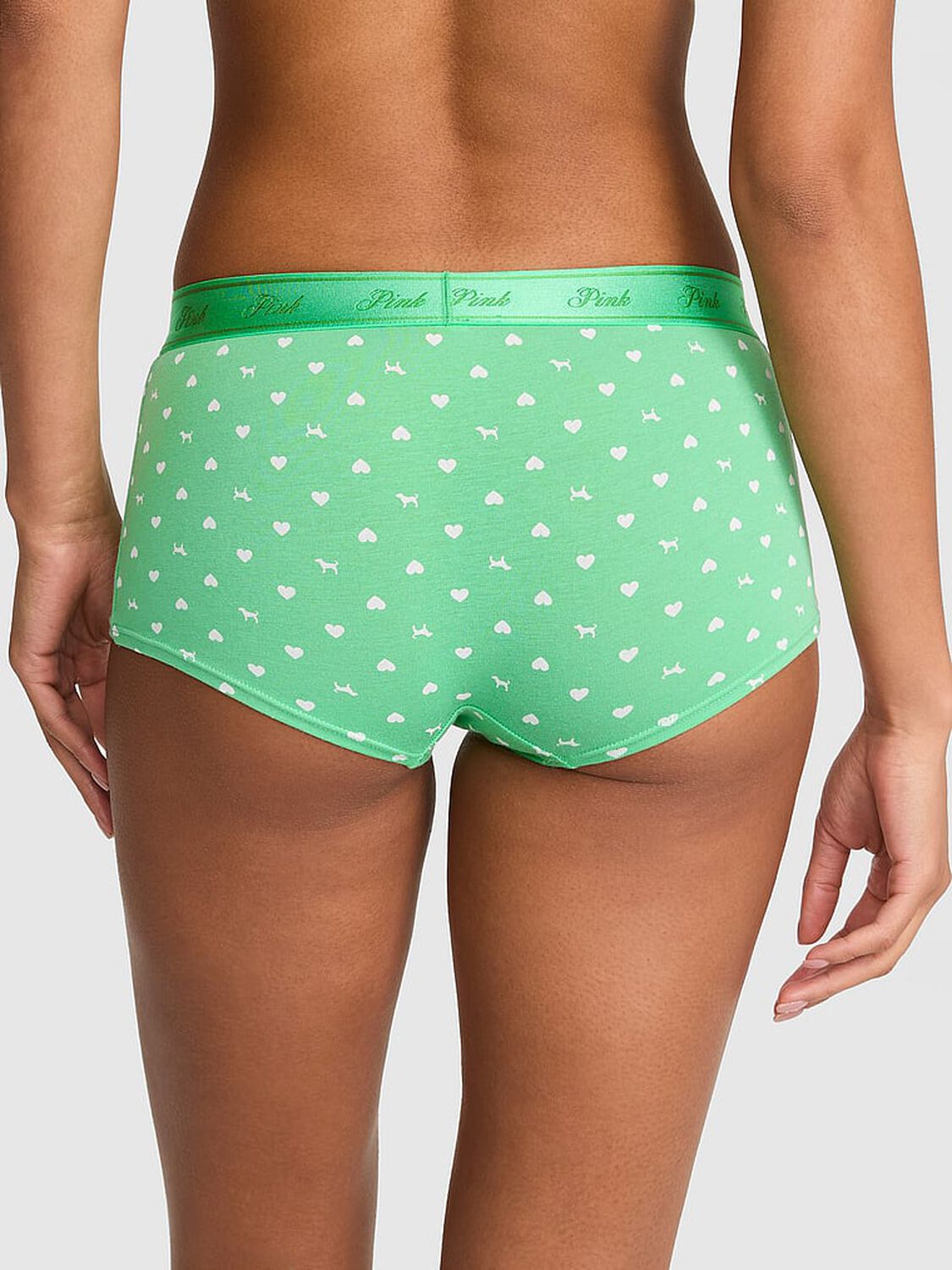 vs Pink Logo Cotton Boyshort Panty 2 of 3 