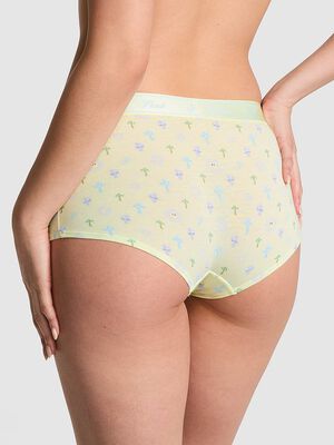 Logo Cotton Shine Boyshort Panty