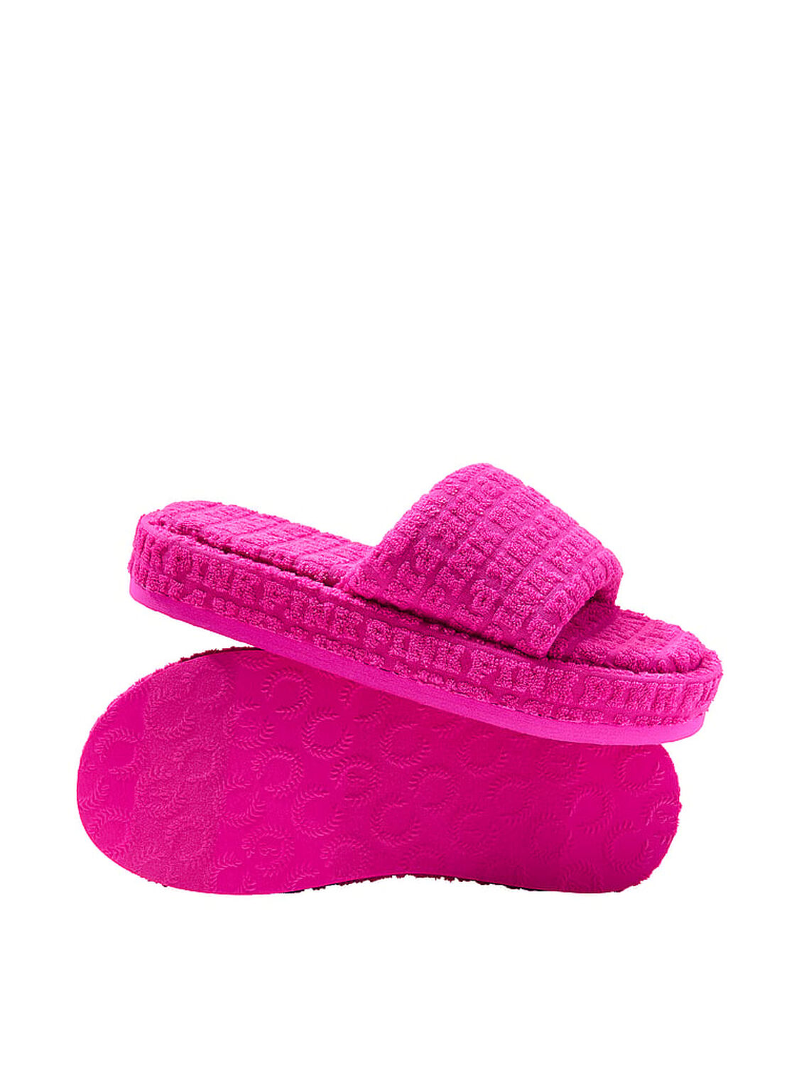 vs Pink Terry Slides Pink Fire 2 of 2 