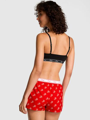 Flannel Boxy Pajama Shorts