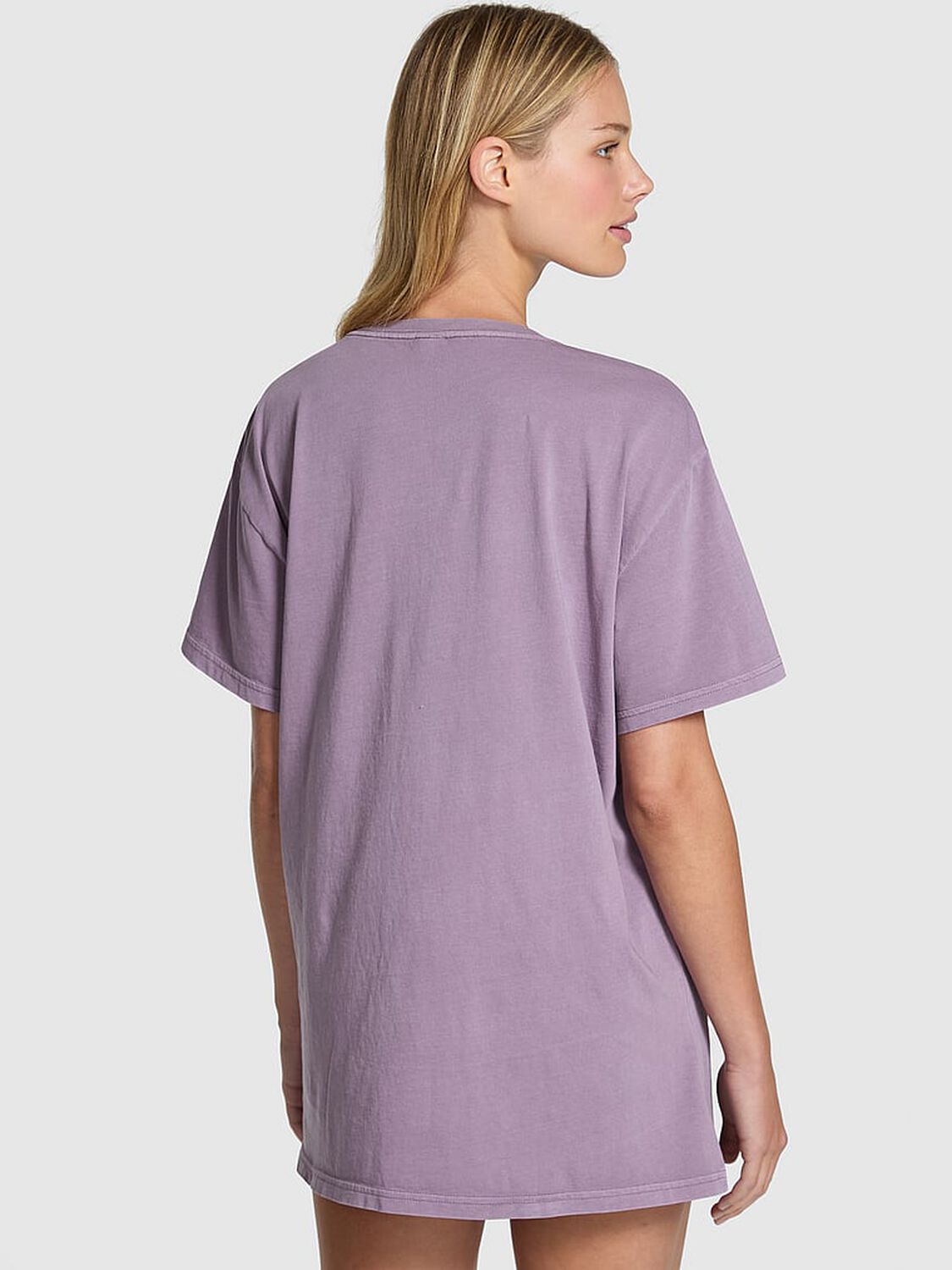 vs Pink Campus Cotton Tee Frozen Plum 2 of 2 