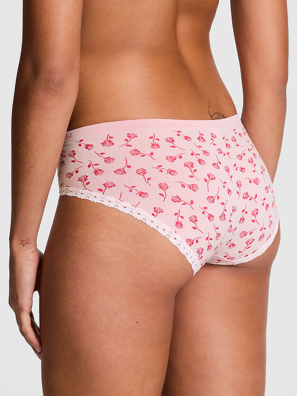 vs Pink Seamless Hiphugger Panty Pink Tulip Wildrose Print 2 of 2 