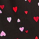 Sweet Dreams Pajama Pants, Black Hearts Print, swatch