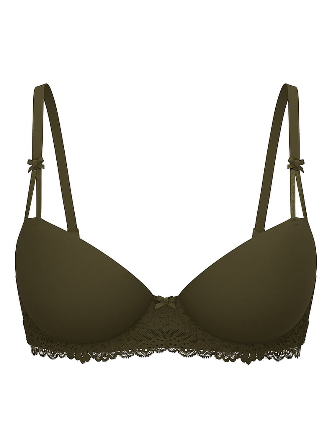 vs Pink Wink Push-Up Balconette Bra Olive 3 of 3 
