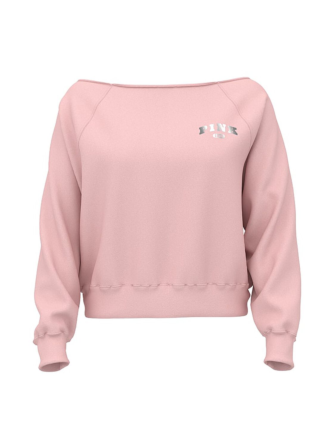 vs Pink Ivy Fleece Off-The-Shoulder Sweatshirt Doll House 3 of 3 