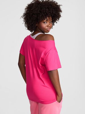 Campus Cotton&trade; Off-The-Shoulder Tee
