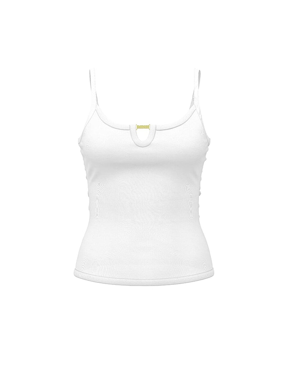 vs Pink Keyhole Charm Cami White 3 of 4 