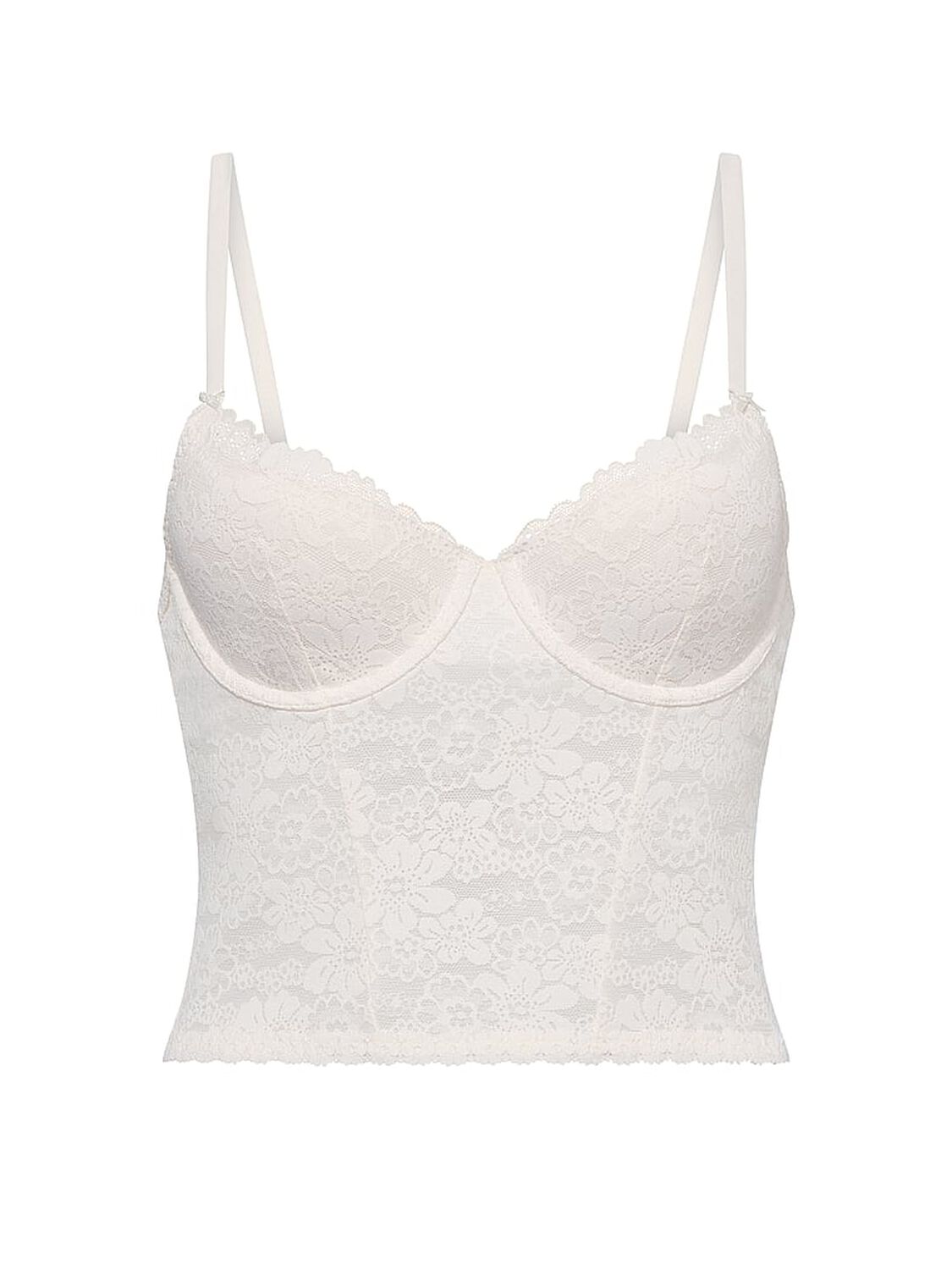 vs Pink Wink PINK Wink&trade; Lightly Lined Scoop Corset Top Coconut White 3 of 3 