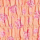 Flirty Fit Smocked Mini Dress, Peach Floral, swatch