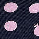 Logo Cotton Shine High-Leg Thong Panty, Navy Blueberry Print, swatch