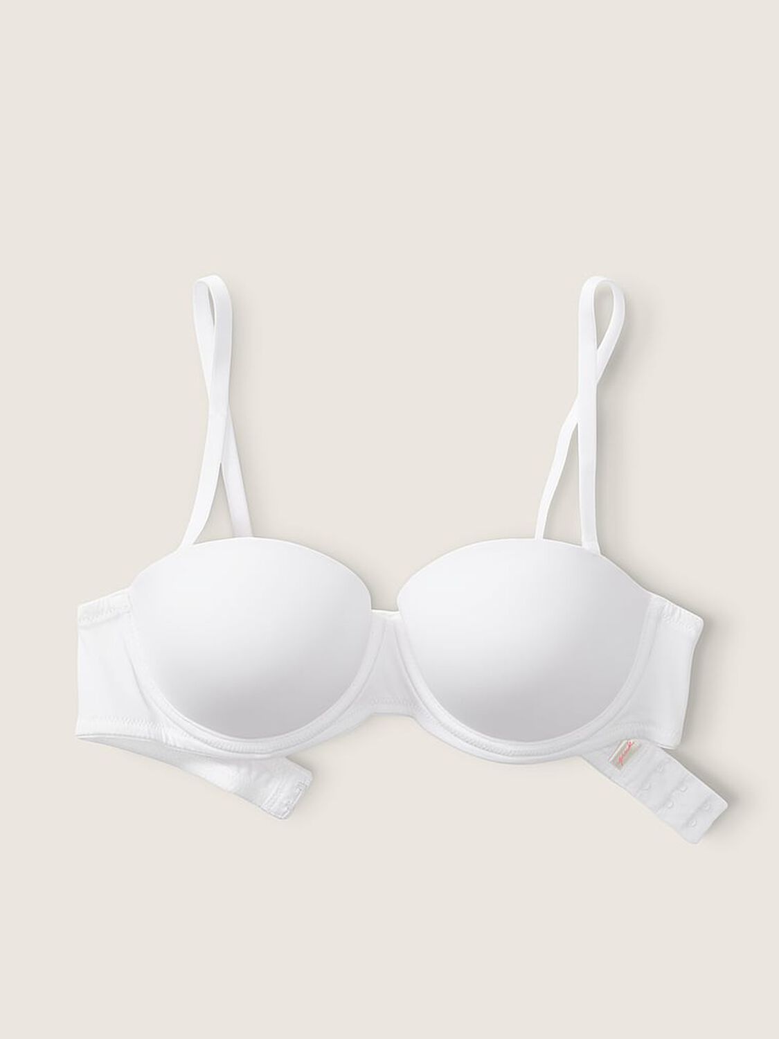 vs Pink Wear Everywhere Wear Everywhere Strapless Push-Up Bra Optic White 3 of 5 