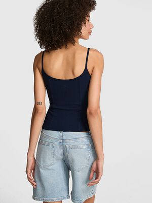 All-Day Soft Rib Corset Tank Top