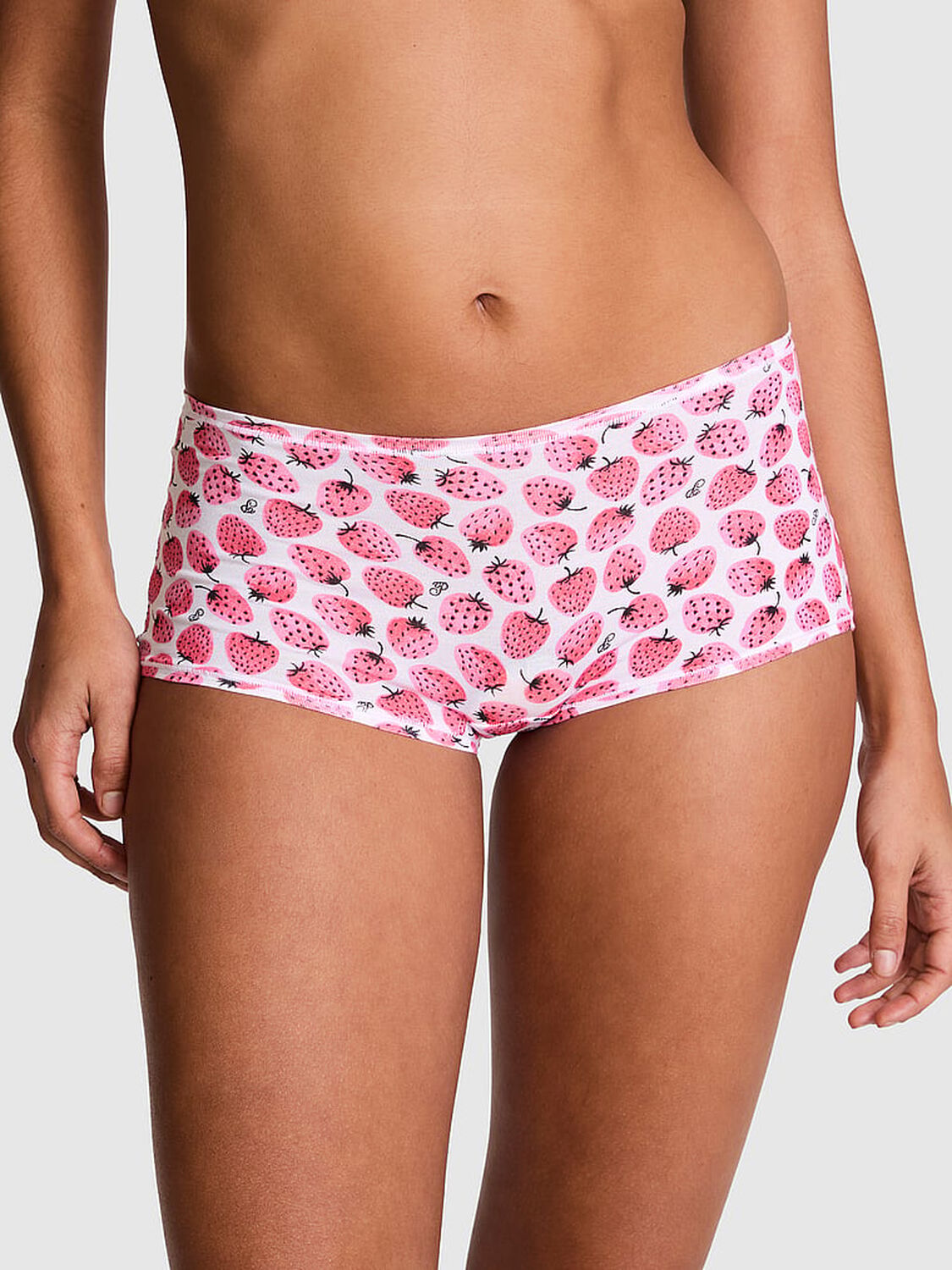 vs Pink Cotton Boyshort Panty 1 of 3 
