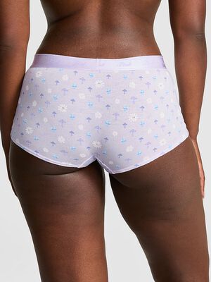 Logo Cotton Shine Boyshort Panty