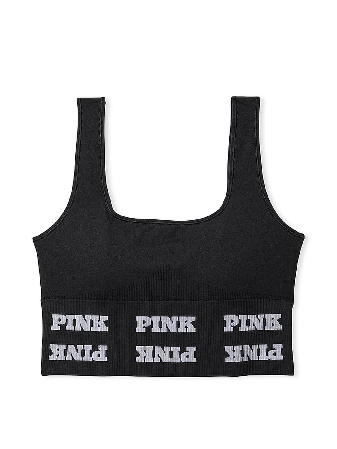 pink Pink Seamless Logo Sports Bra 3 of 4 