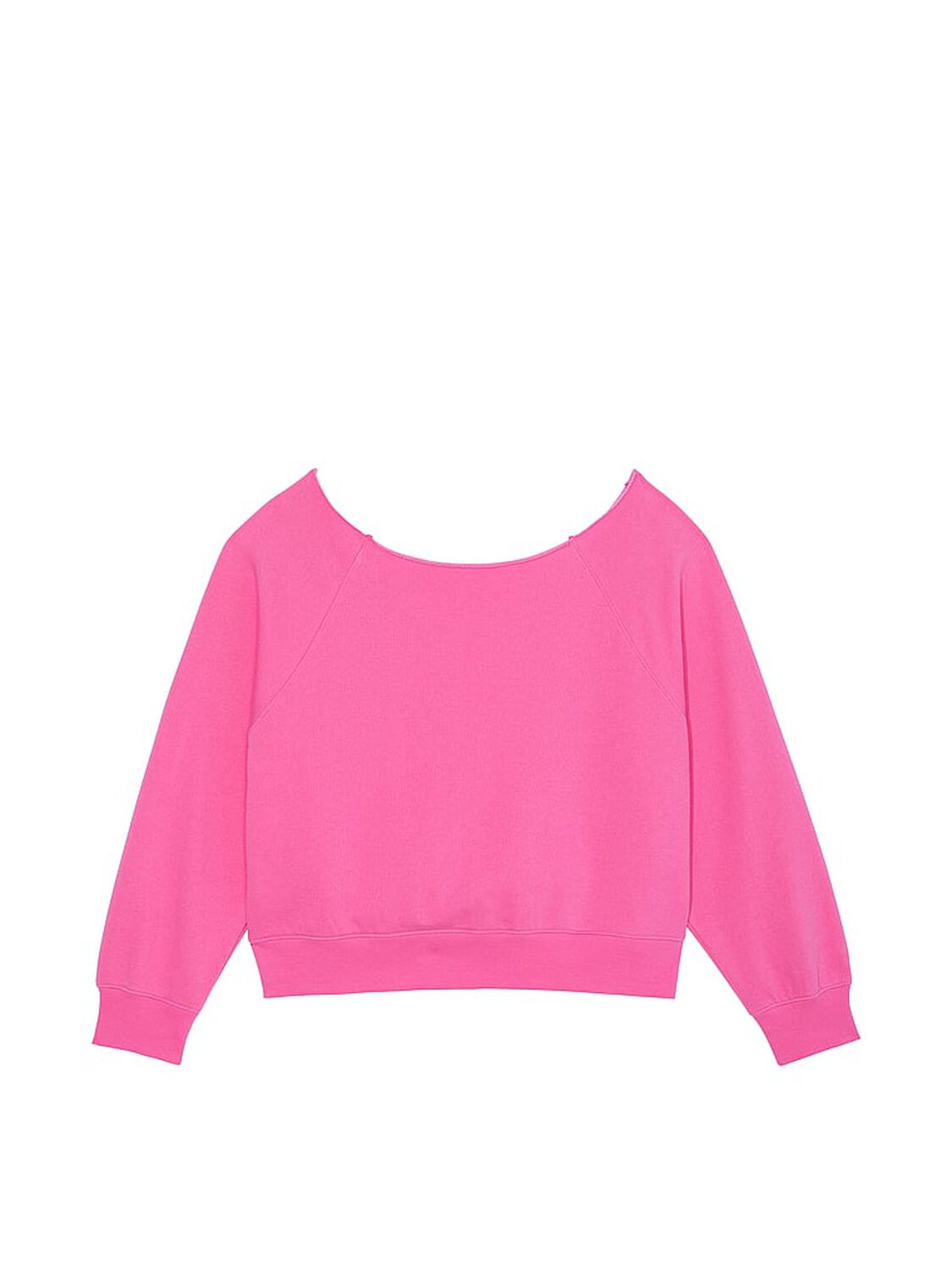 vs Pink Ivy Fleece Off-The-Shoulder Sweatshirt Pink Gossip 3 of 3 