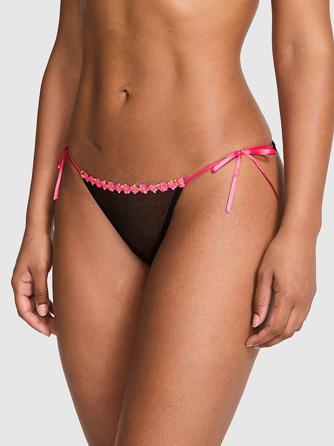 vs Pink PINK Wink&trade; String Bikini Panty Fall For Me Pink 1 of 3 