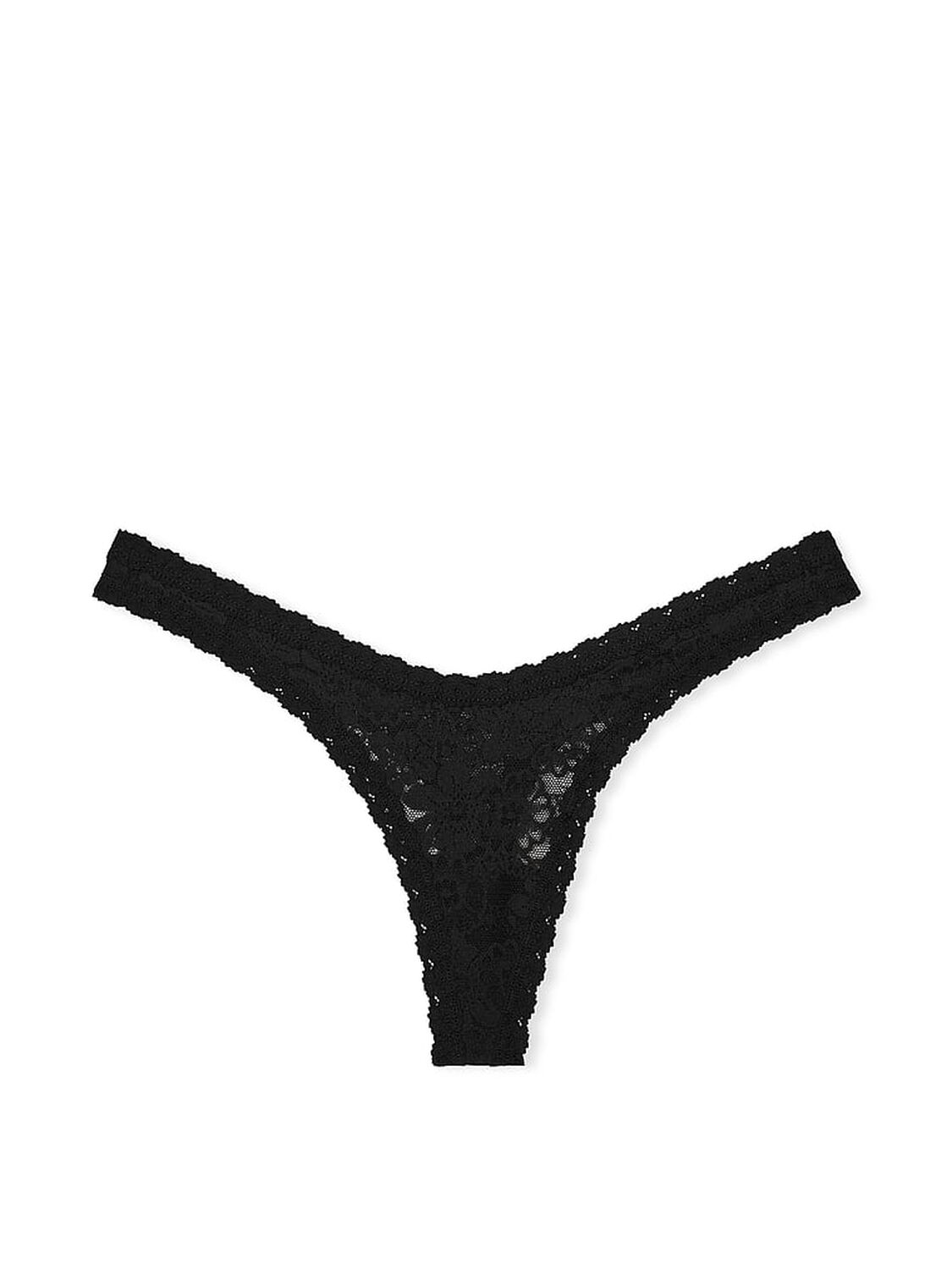 vs Pink Wink Micro Thong Panty Pure Black 3 of 4 