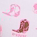 No-Show Cheeky Panty, White Boot Print, swatch